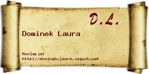 Dominek Laura névjegykártya